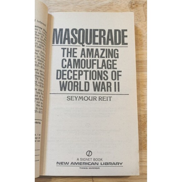 Masquerade : The Amazing Camouflage Deceptions of World War II (1980, PB) - Picture 4 of 6
